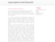 Tablet Screenshot of mariagloriabicocchi.it